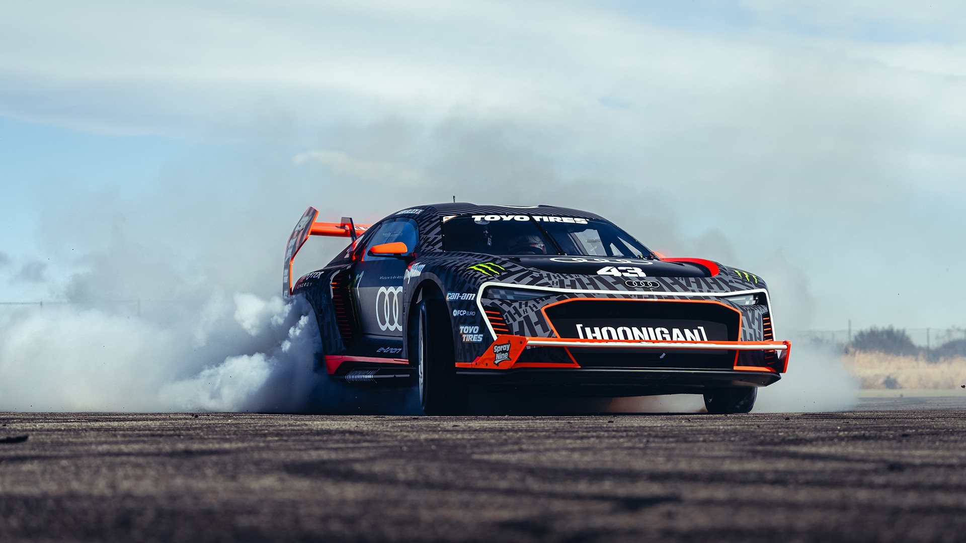 The outrageous electric Audi S1 Hoonitron stars in new Ken Block video